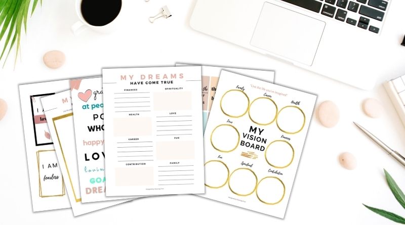 5 Vision Board Templates and Printables to Create a Life You Love